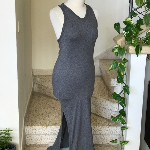 Alexander Wang Racerback Jersey Fitted Maxi Dress - Picture 4 of 12